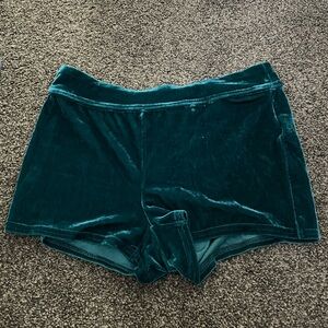 Green Velvet shorts.  Size XS. Never worn!